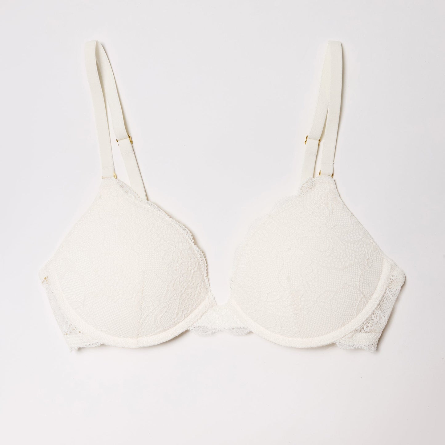 All Over Lace Lift Up Bra Ecru