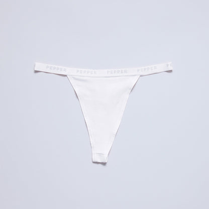 Supima® Cotton String Thong White