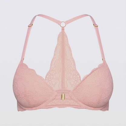 Lace Racerback Lift Up Bra Rosette