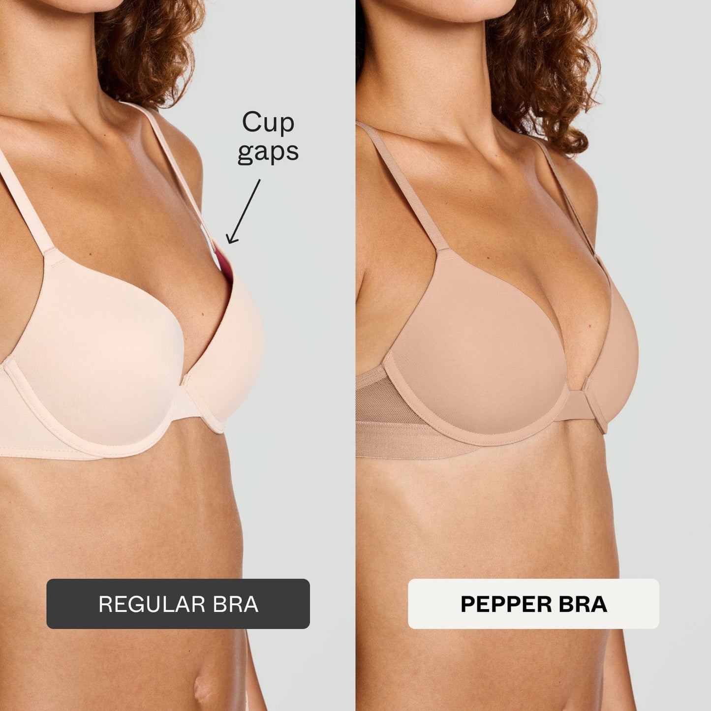 Smooth Lace Lift Up Bra Black Two-Tone