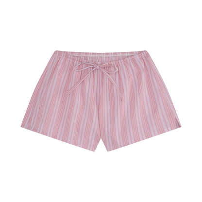 Cotton Lounge Short Lilas Stripe