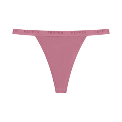 Supima® Cotton String Thong Lilas