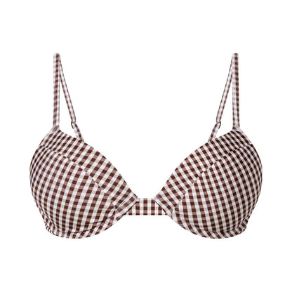 Lift Up Bikini Top Gingham