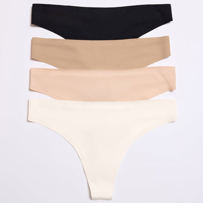 Simply Smooth No Show Thong Black