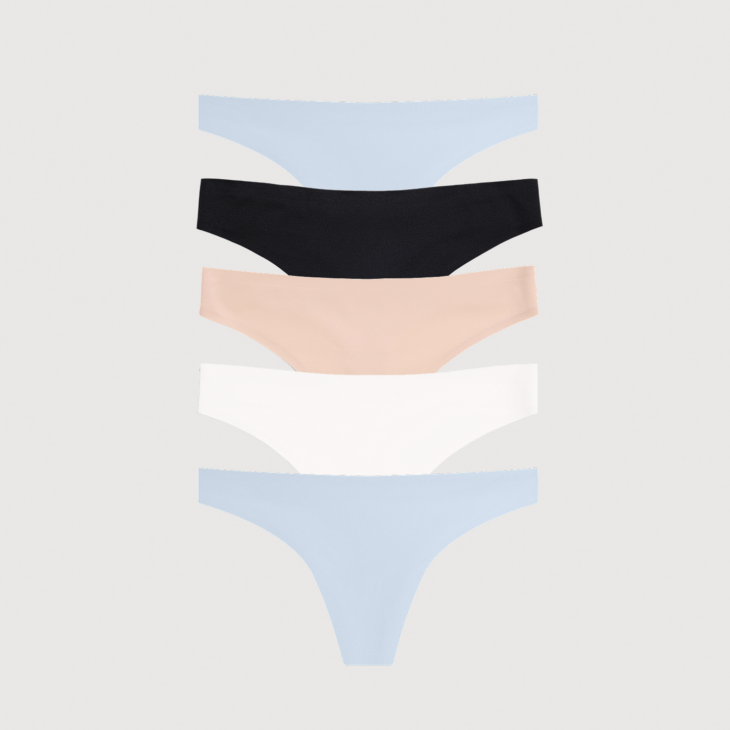 Simply Smooth No Show Thong 5 Pack