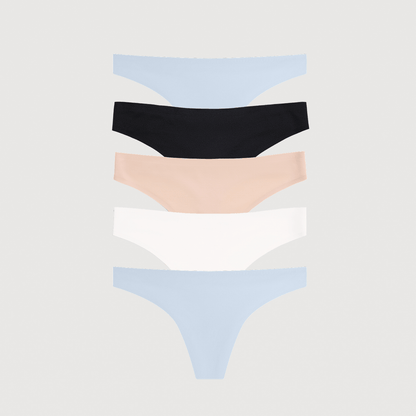 Simply Smooth No Show Thong 5 Pack