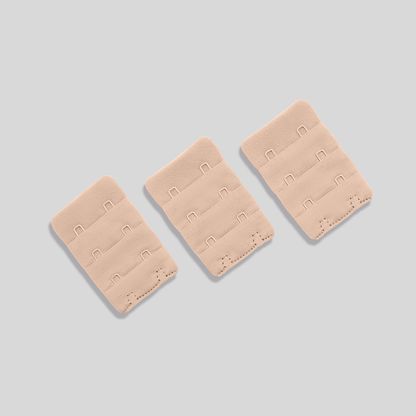 Two-Hook WearPear Bra Extenders 3 Pack Buff