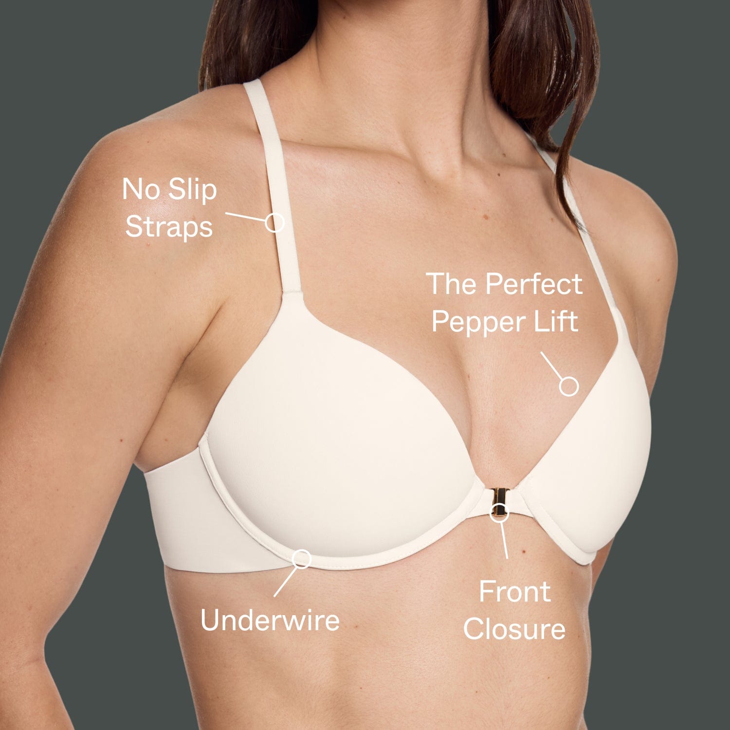 Racerback Lift Up Bra Fawn