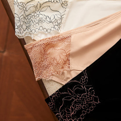 Smooth Lace Thong Buff Two-Tone